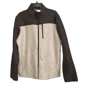 Smartwool Hudson Trail Jacket Colorblock Wool Blend‎ Fleece Zip Up Mens XL New
